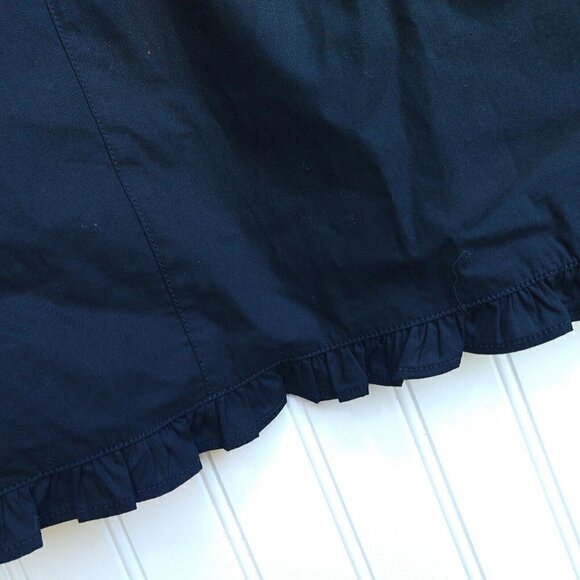 J Crew Ruffle Trim Mini Dress in Stretch Cotton Poplin Plus Size 24 NWT BR445 - Picture 9 of 15